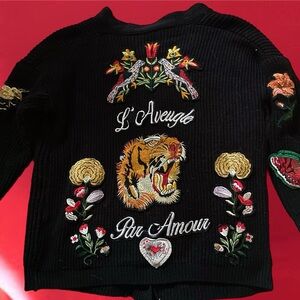 🌹✨ Patch heavy Cardigan ✨ L'aveugle par amour